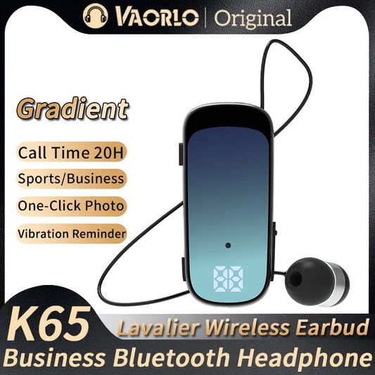 K65 Gradient Color Wireless Headphone Lavalier Business Call/Music 20H