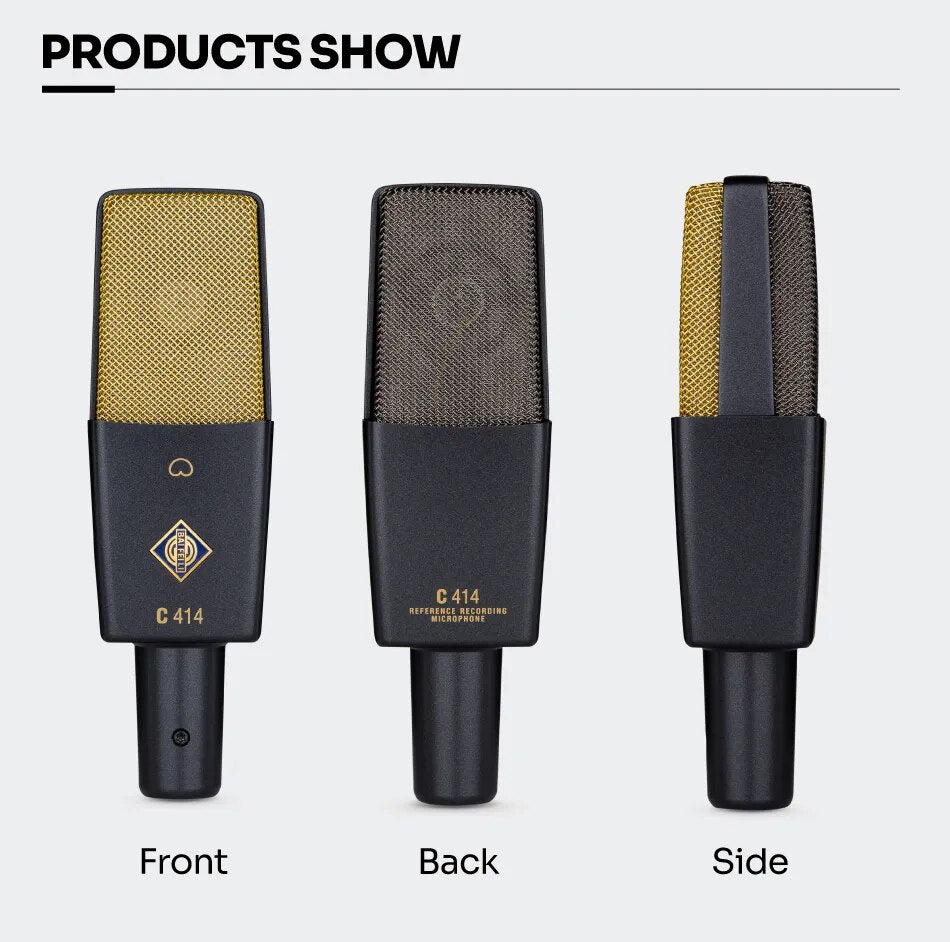 BAIFEILI C414 Professional Condenser Microphone XLR With 25mm