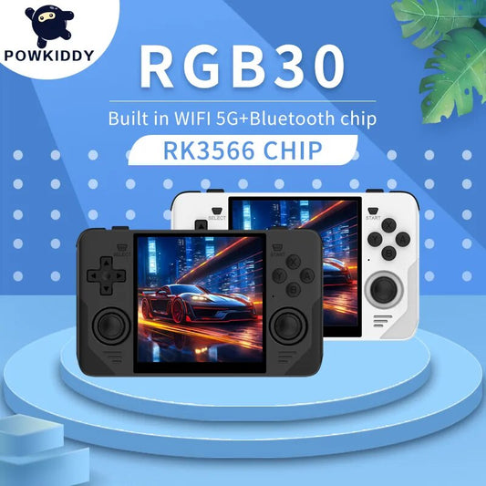 RGB30 Retro Handheld Game Console Built-in WiFi 4.0 Inch Screen Linux